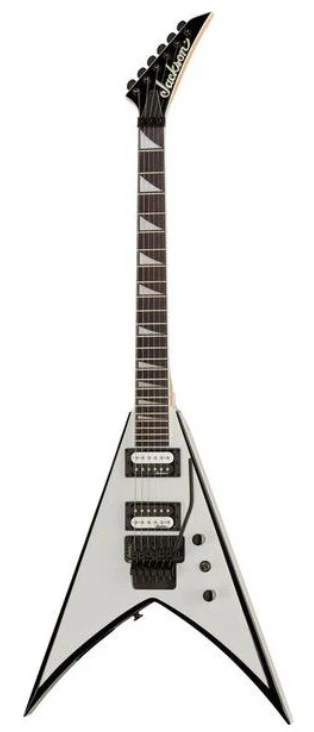 JACKSON JS KING V JS32 AM GUITARRA ELECTRICA WHITE WITH BLACK BEVELS - Image 11