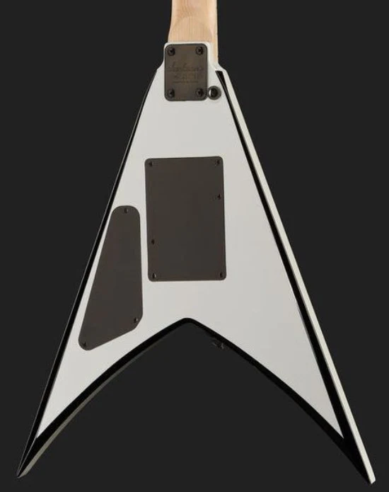 JACKSON JS KING V JS32 AM GUITARRA ELECTRICA WHITE WITH BLACK BEVELS - Image 15