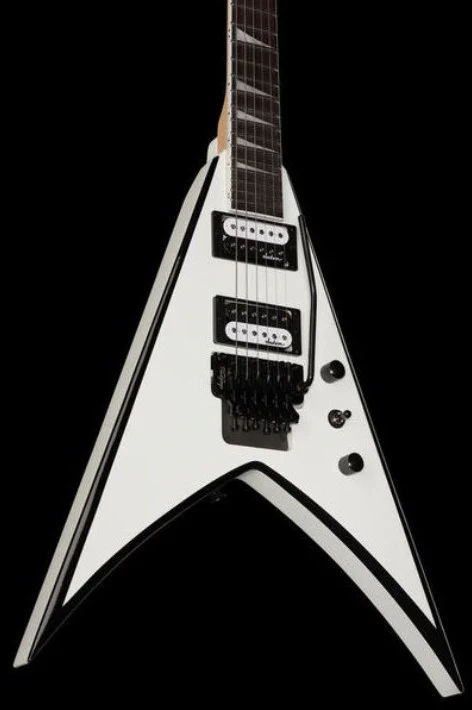 JACKSON JS KING V JS32 AM GUITARRA ELECTRICA WHITE WITH BLACK BEVELS - Image 18