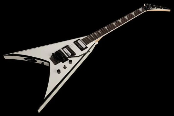 JACKSON JS KING V JS32 AM GUITARRA ELECTRICA WHITE WITH BLACK BEVELS - Image 19
