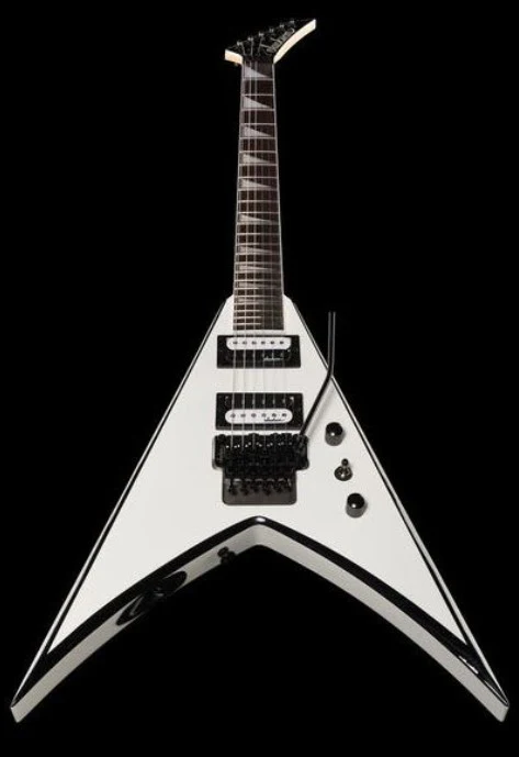 JACKSON JS KING V JS32 AM GUITARRA ELECTRICA WHITE WITH BLACK BEVELS - Image 23