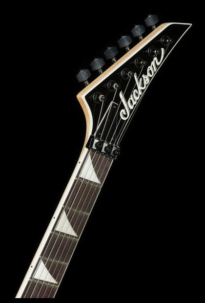 JACKSON JS RHOADS JS32 AM GUITARRA ELECTRICA BLACK WITH WHITE BEVELS - Image 22