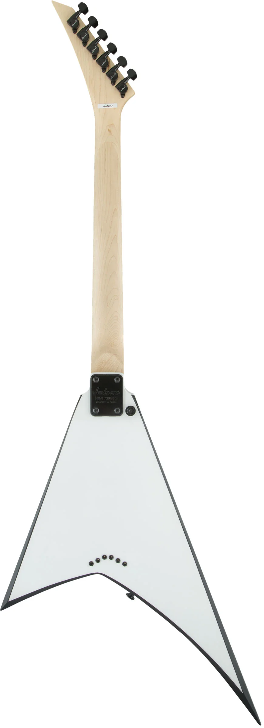JACKSON JS RHOADS JS32T AM GUITARRA ELECTRICA WHITE WITH BLACK BEVELS - Image 4