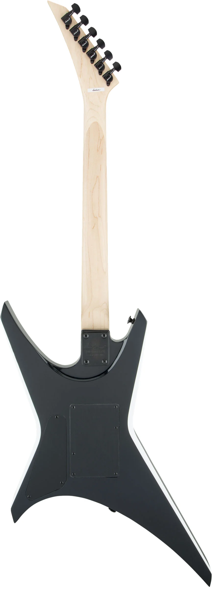JACKSON JS WARRIOR JS32 AM GUITARRA ELECTRICA BLACK WITH WHITE BEVELS - Image 2