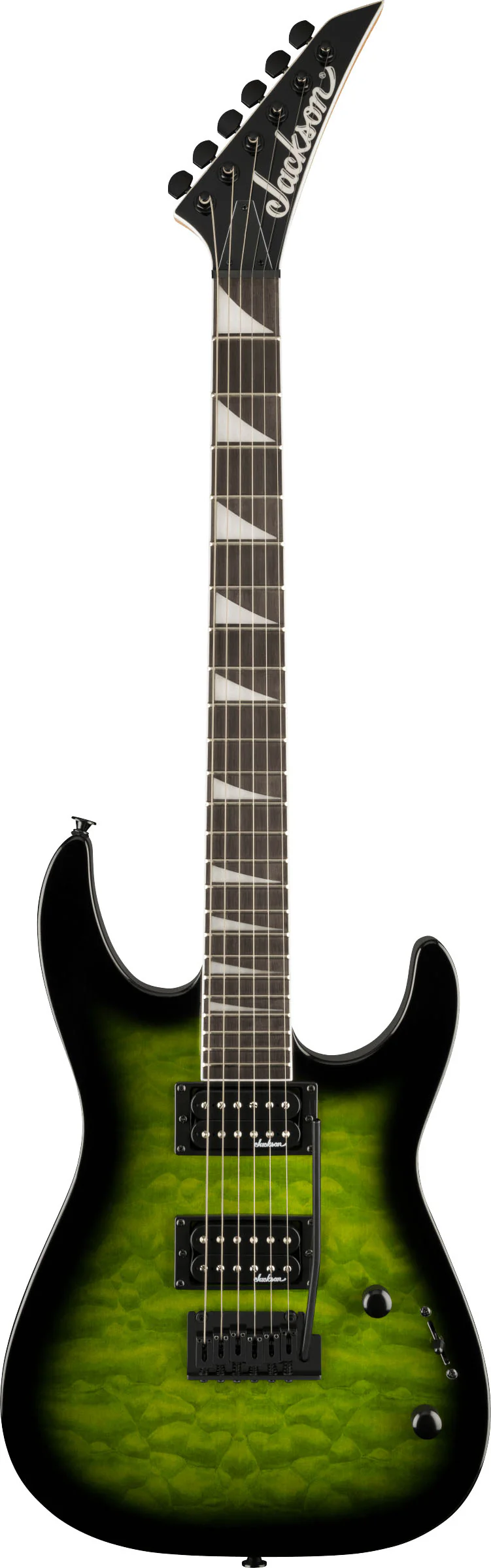 JACKSON JS20 DKQ 2PT DINKY JS SERIES AM GUITARRA ELECTRICA TRANSPARENT GREEN BURST