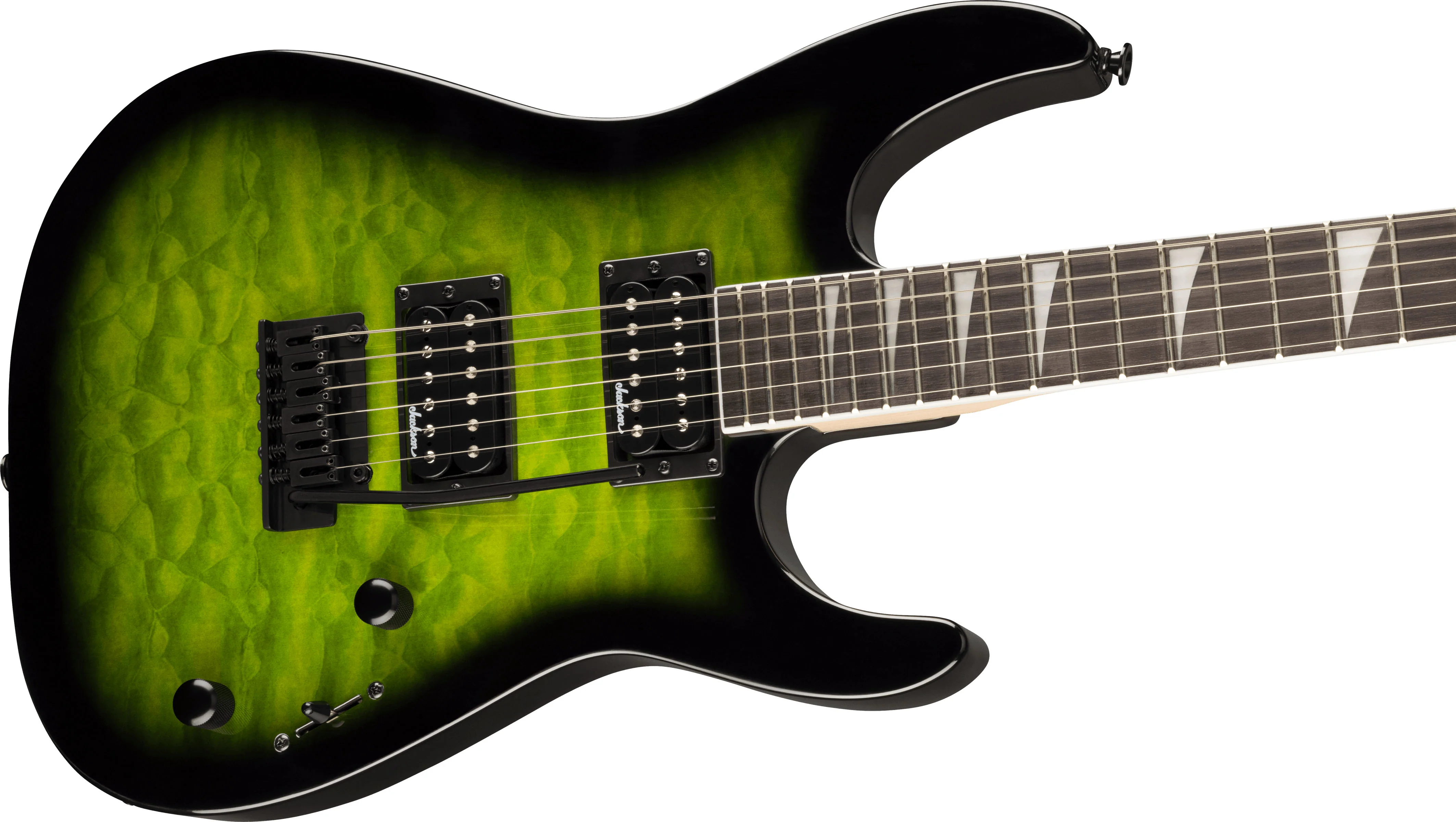JACKSON JS20 DKQ 2PT DINKY JS SERIES AM GUITARRA ELECTRICA TRANSPARENT GREEN BURST - Image 3