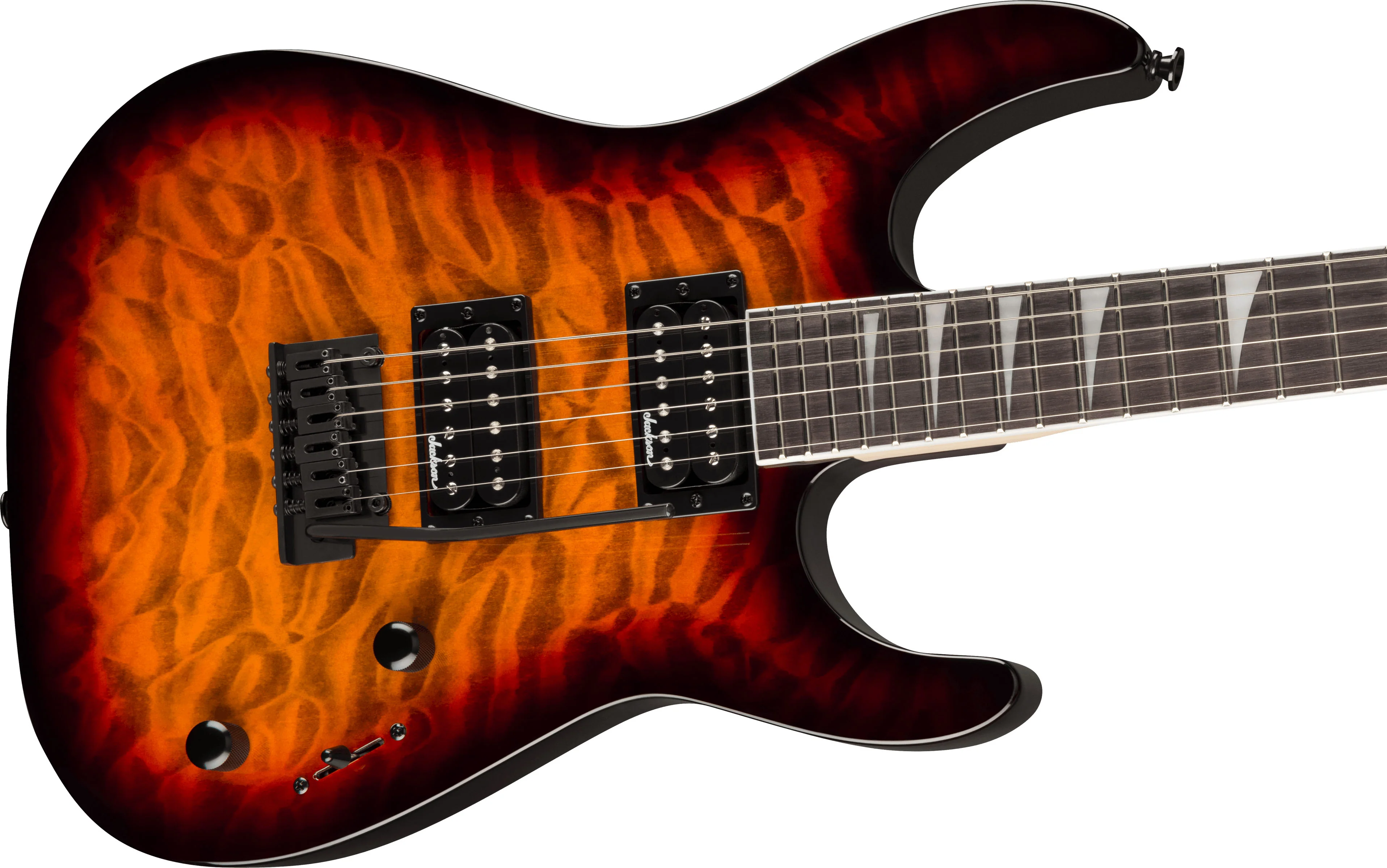 JACKSON JS20 DKQ 2PT DINKY JS SERIES AM GUITARRA ELECTRICA TRANSPARENT TOBACCO BURST - Image 3