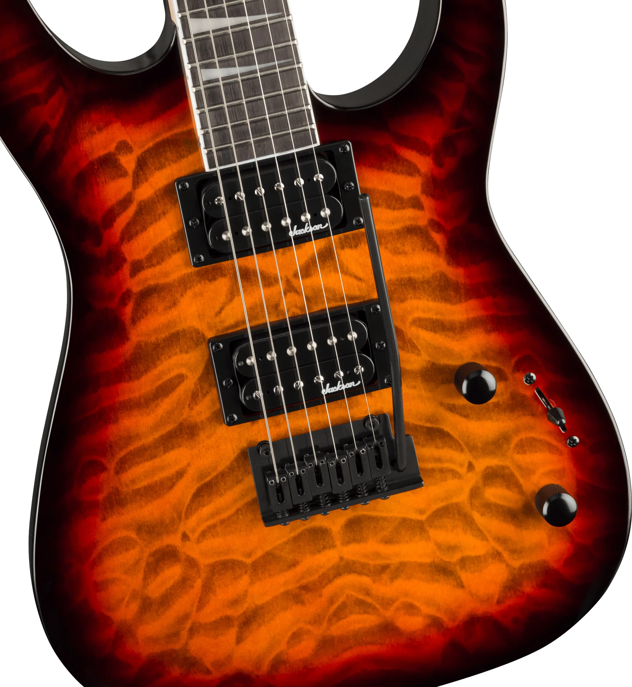 JACKSON JS20 DKQ 2PT DINKY JS SERIES AM GUITARRA ELECTRICA TRANSPARENT TOBACCO BURST - Image 4