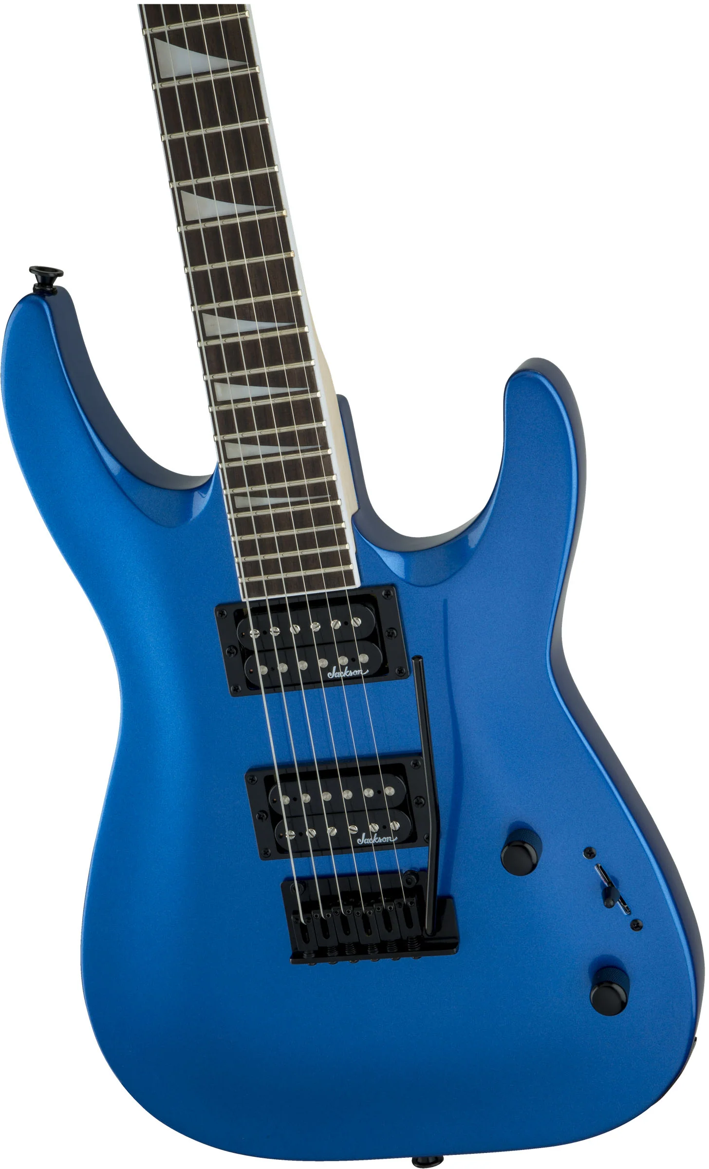 JACKSON JS22 DKA JS DINKY ARCH TOP AM GUITARRA ELECTRICA METALLIC BLUE - Image 3