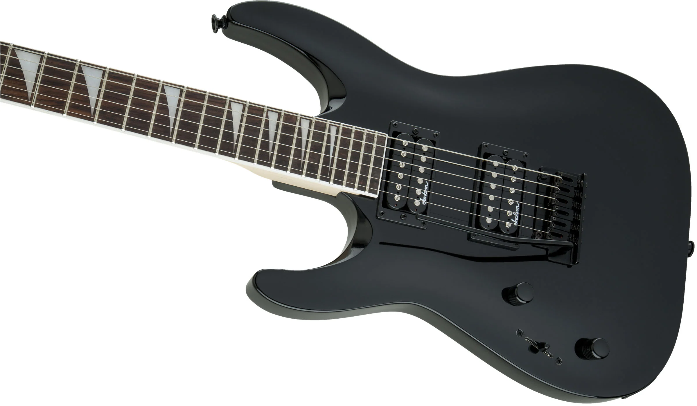 JACKSON JS22 DKA LH JS DINKY ARCH TOP AM GUITARRA ELECTRICA PARA ZURDOS GLOSS BLACK - Image 5