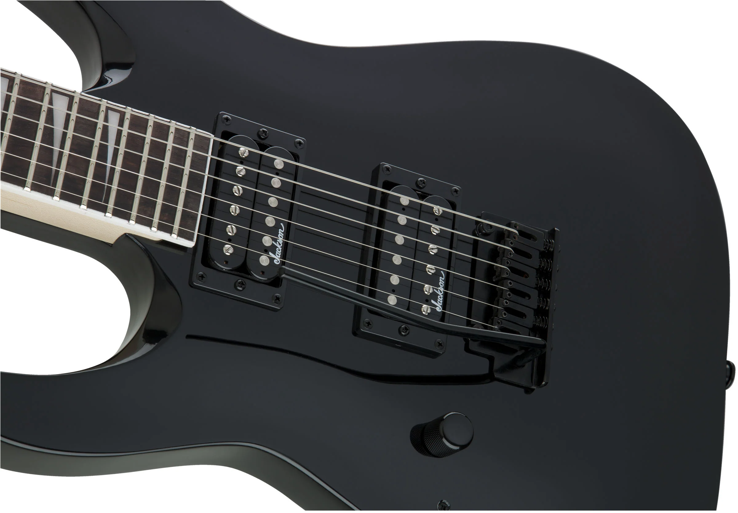 JACKSON JS22 DKA LH JS DINKY ARCH TOP AM GUITARRA ELECTRICA PARA ZURDOS GLOSS BLACK - Image 6