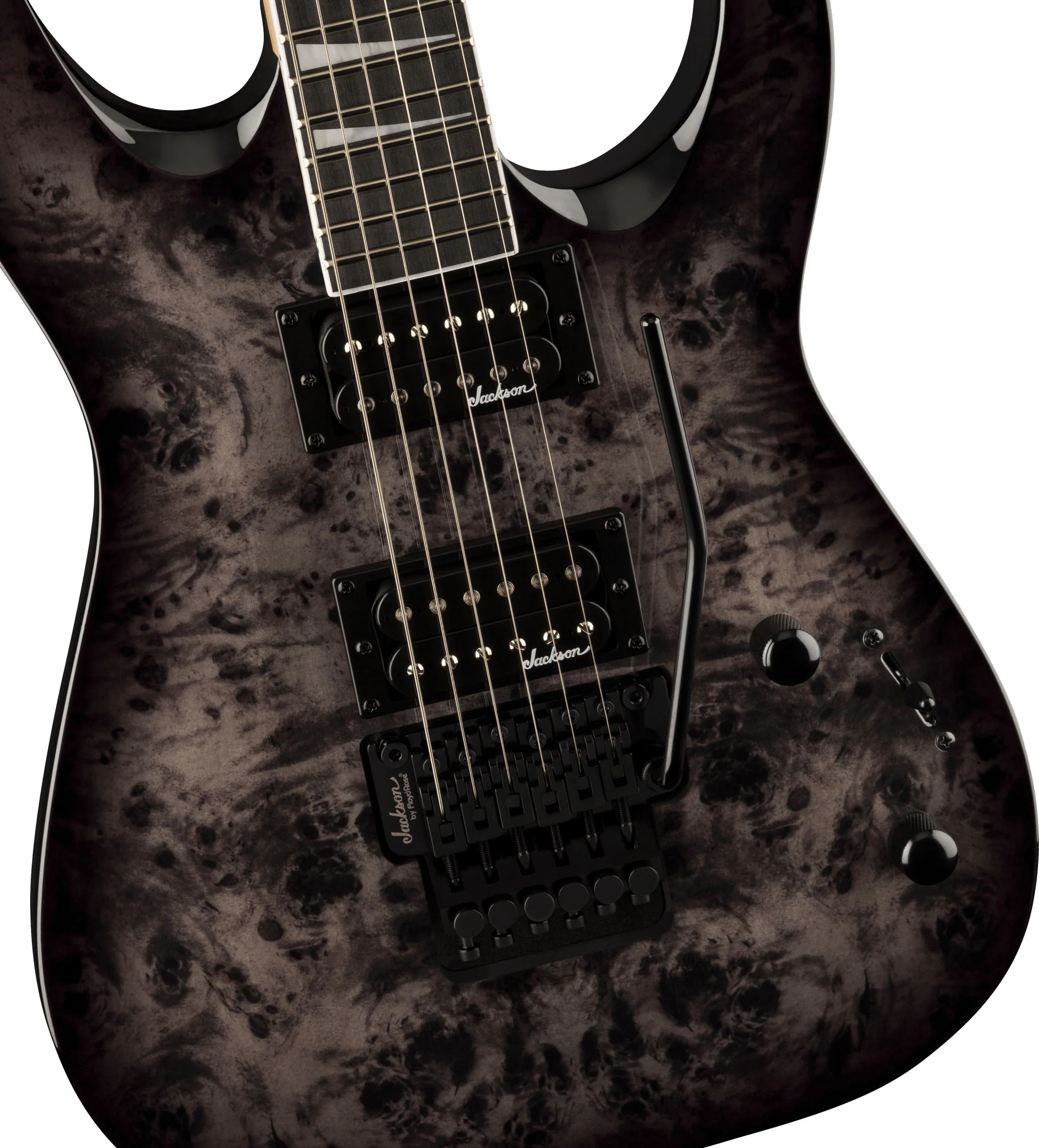 JACKSON JS32 DKAP DINKY JS SERIES AM GUITARRA ELECTRICA TRANSPARENT BLACK - Image 4