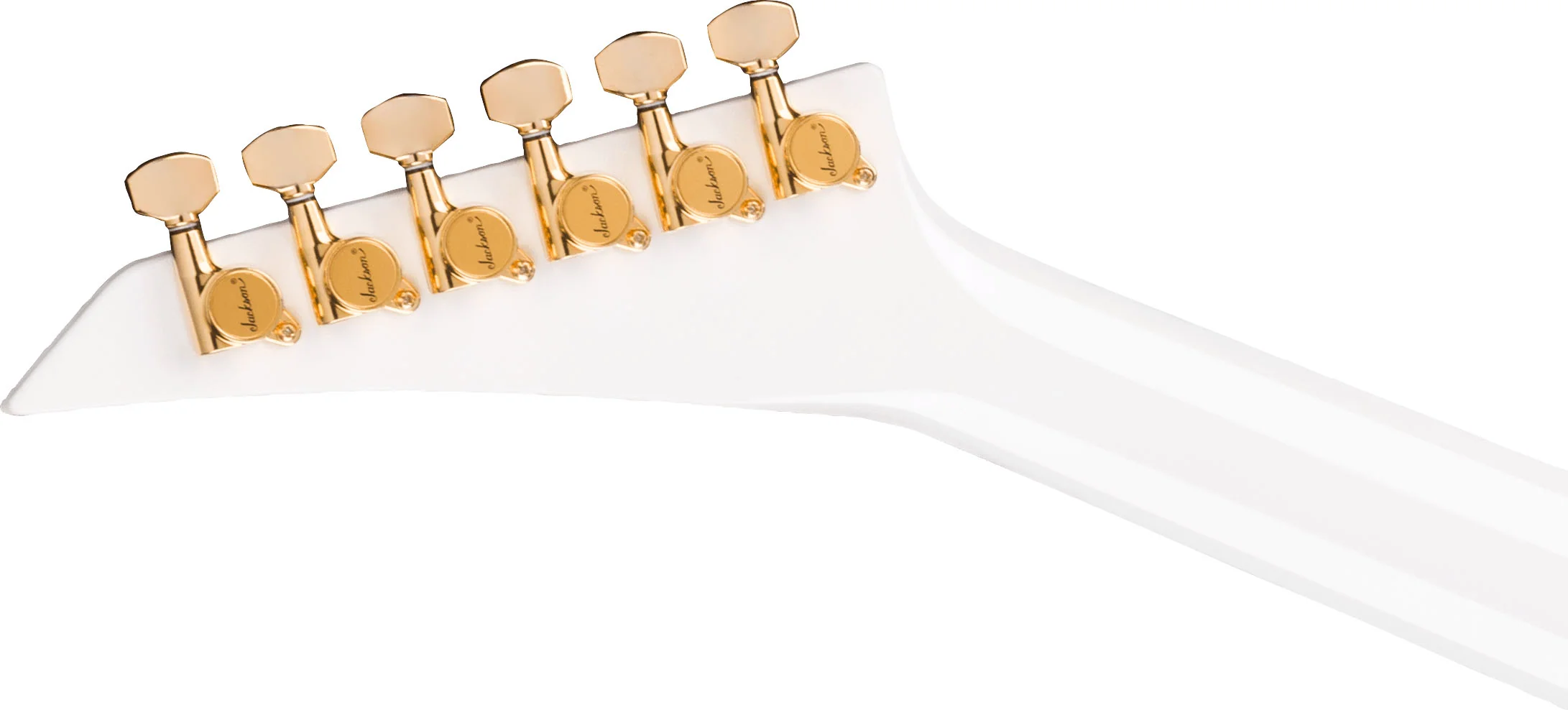 JACKSON RR24MG MJ SERIES RHOADS EB GUITARRA ELECTRICA WHITE WITH BLACK PINSTRIPES - Image 6