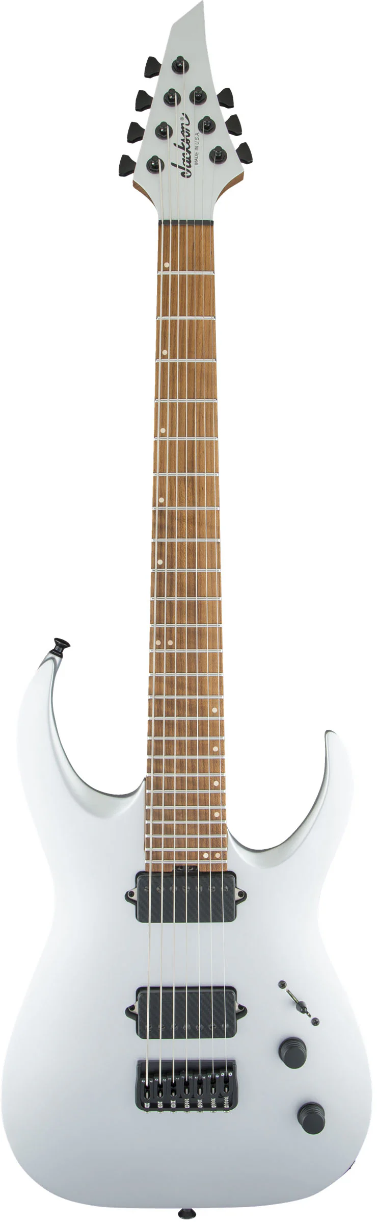 JACKSON USA MISHA MANSOOR JUGGERNAUT HT7 CFMN GUITARRA ELECTRICA 7 CUERDAS SATIN SILVER
