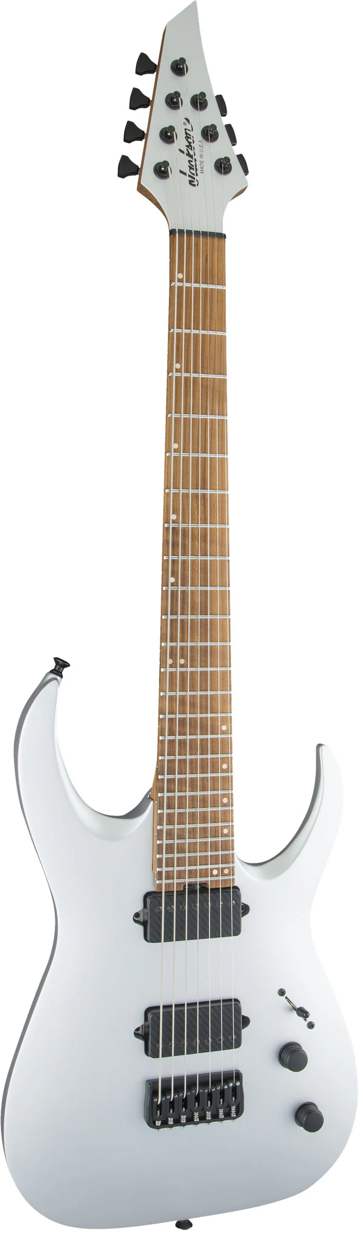 JACKSON USA MISHA MANSOOR JUGGERNAUT HT7 CFMN GUITARRA ELECTRICA 7 CUERDAS SATIN SILVER - Image 2