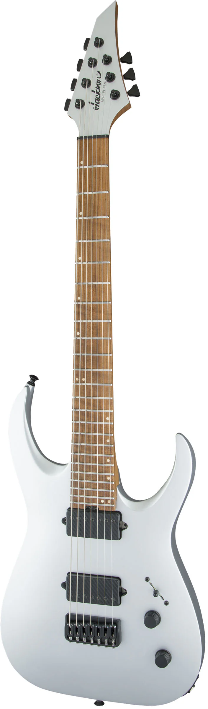 JACKSON USA MISHA MANSOOR JUGGERNAUT HT7 CFMN GUITARRA ELECTRICA 7 CUERDAS SATIN SILVER - Image 3