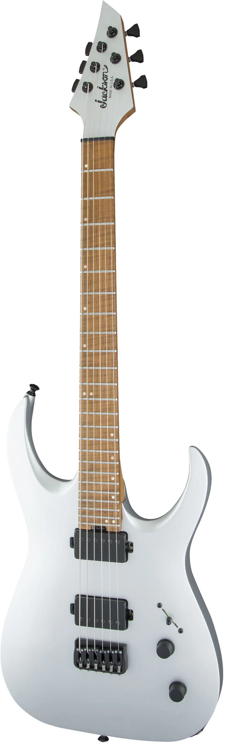 JACKSON USA SIGNATURE MISHA MANSOOR JUGGERNAUT HT6 CFMN GUITARRA ELECTRICA SATIN SILVER - Image 3