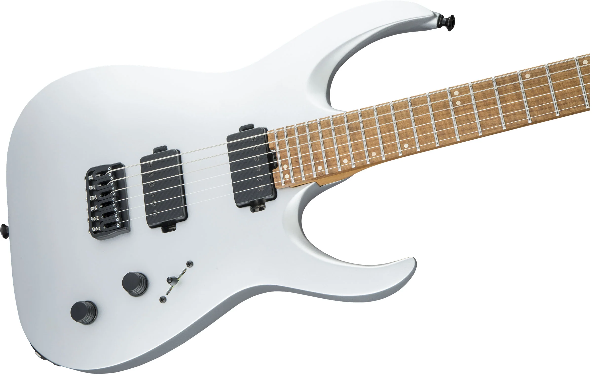 JACKSON USA SIGNATURE MISHA MANSOOR JUGGERNAUT HT6 CFMN GUITARRA ELECTRICA SATIN SILVER - Image 5