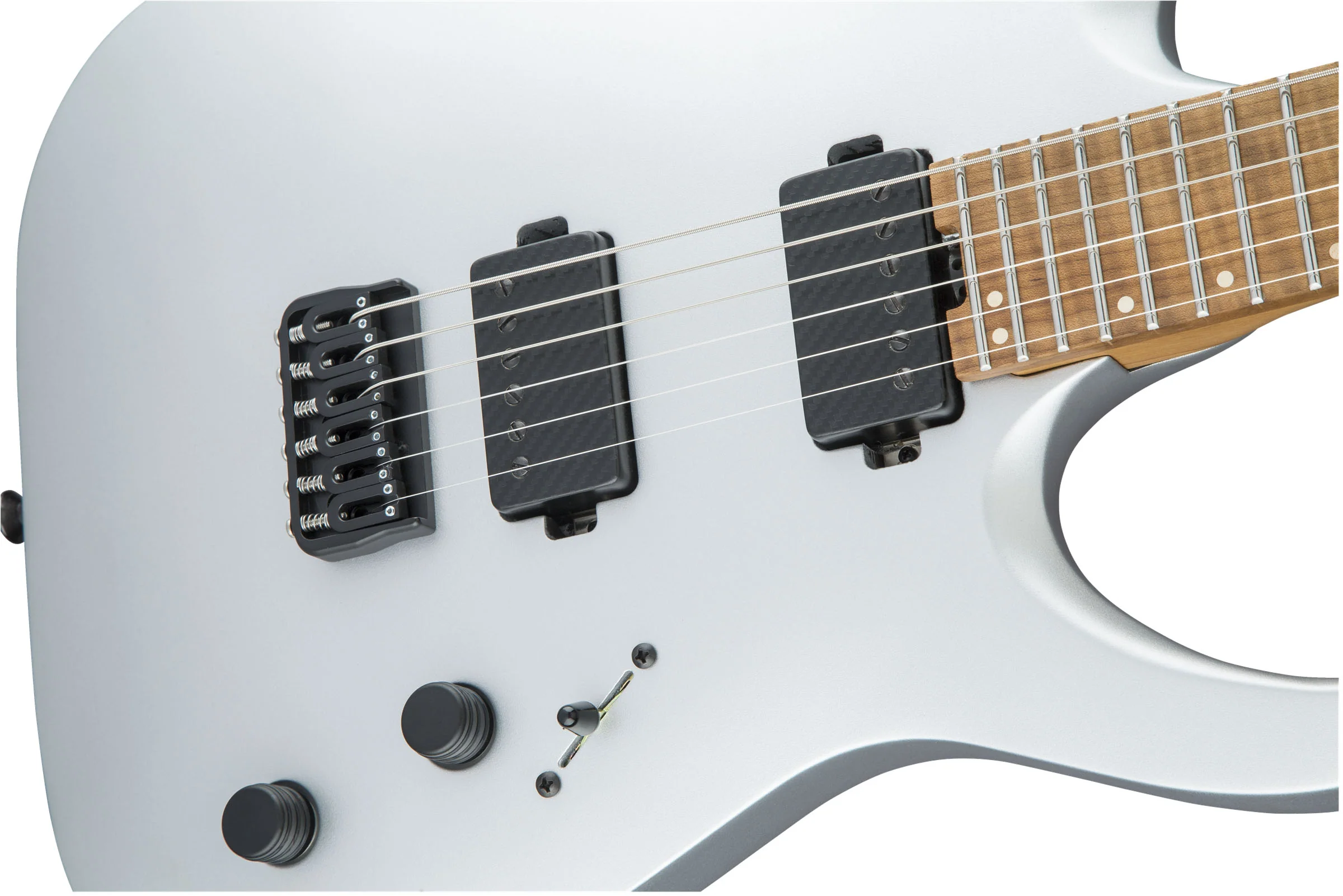 JACKSON USA SIGNATURE MISHA MANSOOR JUGGERNAUT HT6 CFMN GUITARRA ELECTRICA SATIN SILVER - Image 6