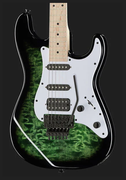JACKSON X SIGNATURE ADRIAN SMITH SDXQM MN GUITARRA ELECTRICA TRANSPARENT GREEN - Image 13