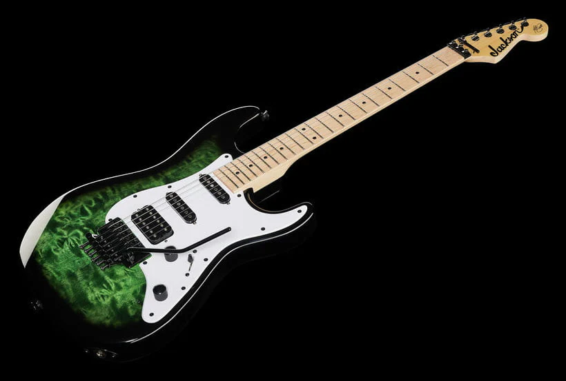 JACKSON X SIGNATURE ADRIAN SMITH SDXQM MN GUITARRA ELECTRICA TRANSPARENT GREEN - Image 18