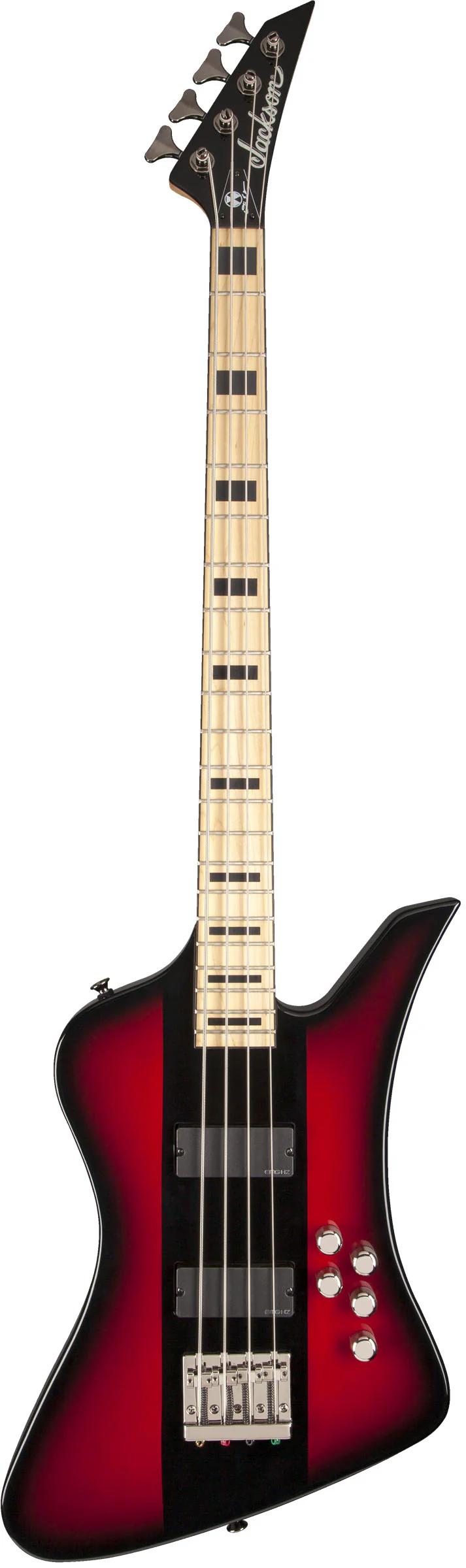 JACKSON X SIGNATURE DAVID ELLEFSON KELLY BIRD IV BASS MN BAJO ELECTRICO RED STRIPE