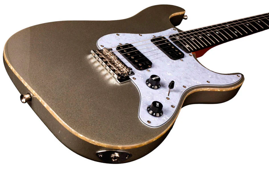 JET GUITARS JS500 HH SLS EB GUITARRA ELECTRICA SILVER SPARKLE - Image 3