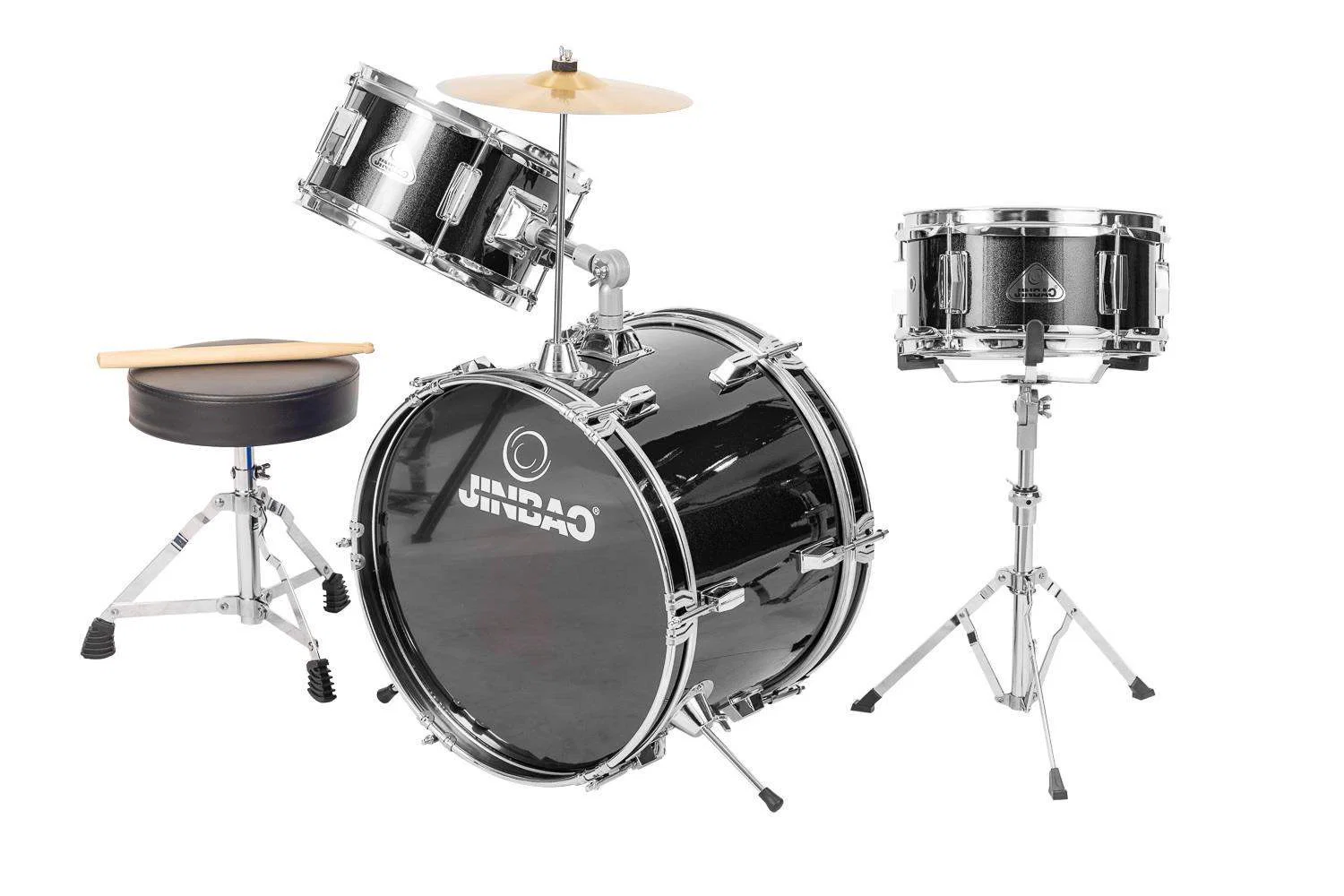 JINBAO JR1042BK BATERIA ACUSTICA JUNIOR NEGRA - Image 2
