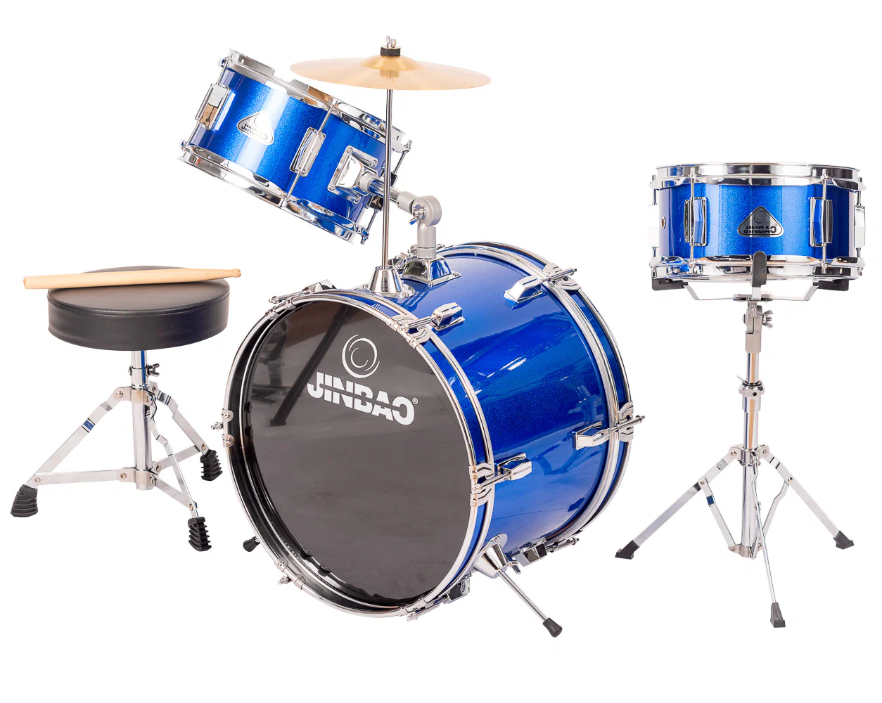 JINBAO JR1042BL BATERIA ACUSTICA JUNIOR AZUL - Image 2
