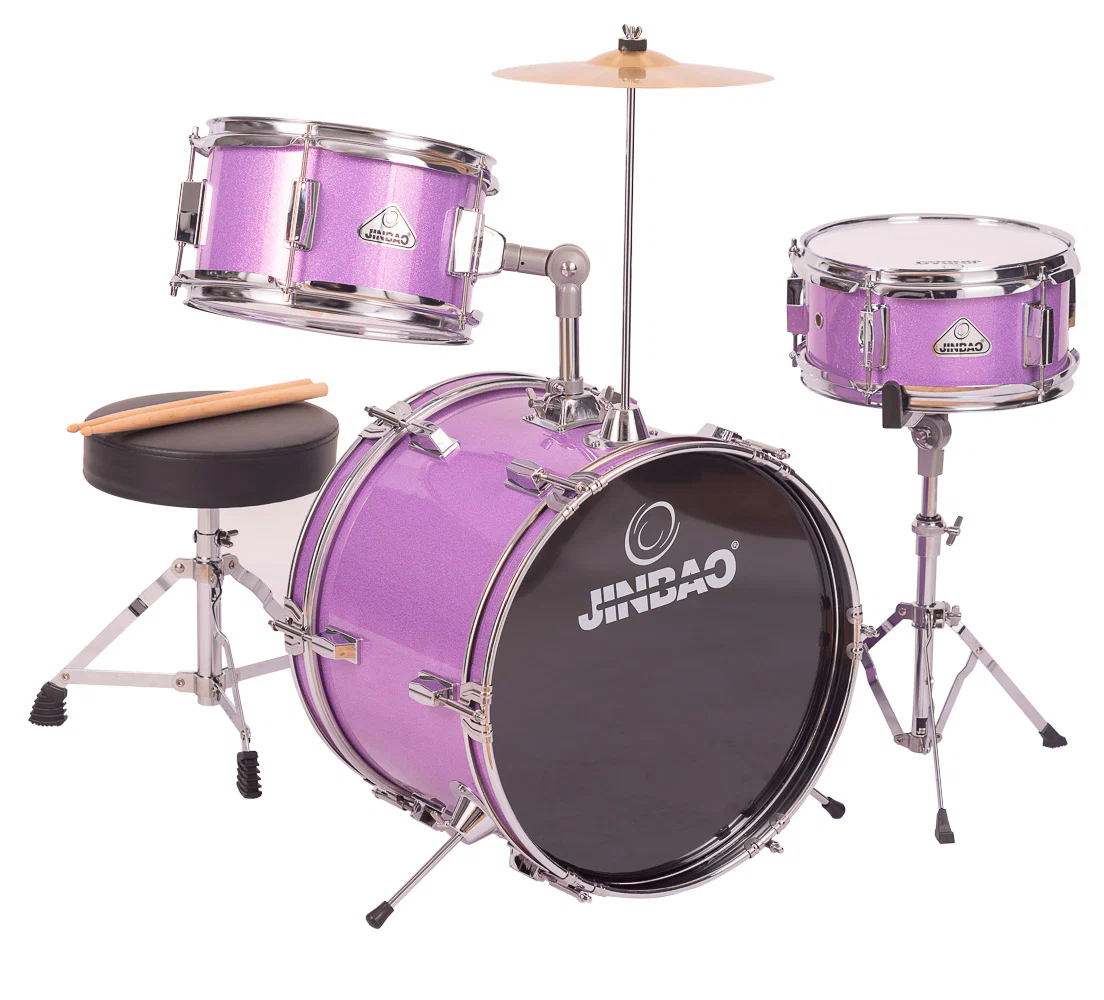 JINBAO JR1042PPL BATERIA ACUSTICA JUNIOR VIOLETA