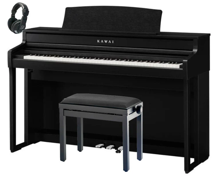 KAWAI -PACK- CA501 BLK PIANO DIGITAL NEGRO + BANQUETA Y AURICULARES