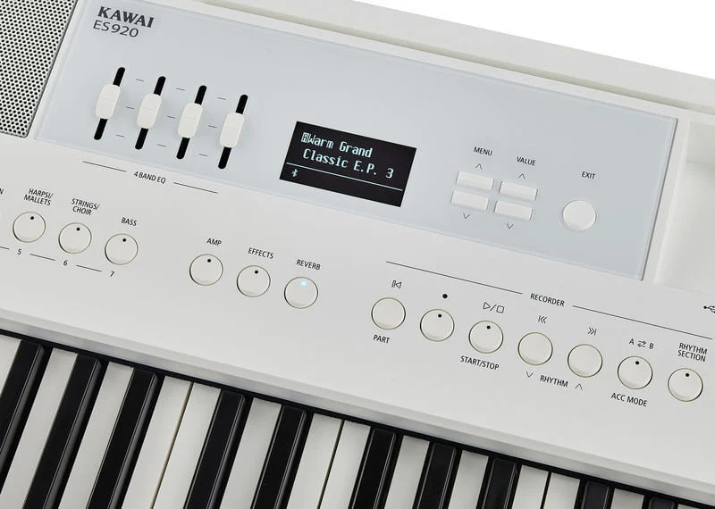 KAWAI -PACK- ES920 WH PIANO DIGITAL BLANCO + SOPORTE + PEDALERA + BANQUETA Y AURICULARES - Image 11