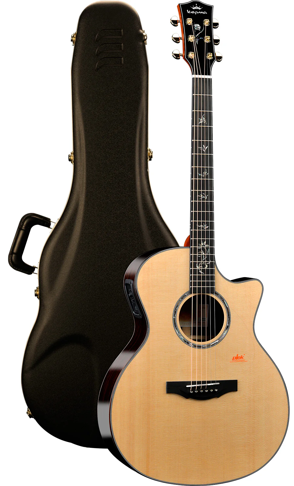 KEPMA B1EGA N ALL SOLID GUITARRA ELECTROACUSTICA GRAN AUDITORIO NATURAL