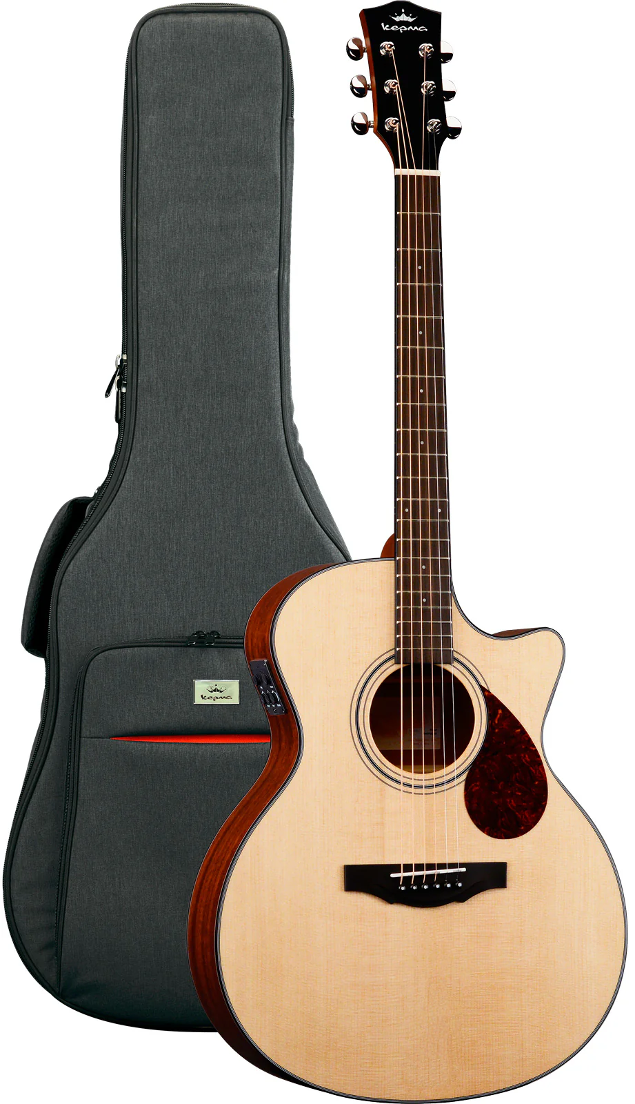 KEPMA F0EGA N SOLID TOP GUITARRA ELECTROACUSTICA GRAN AUDITORIO NATURAL