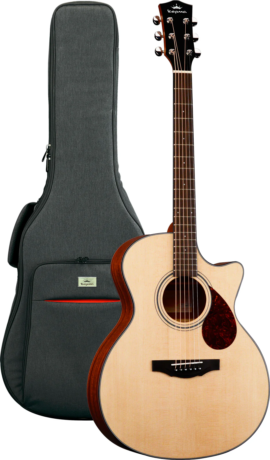 KEPMA F0GA N SOLID TOP GUITARRA ACUSTICA GRAN AUDITORIO NATURAL
