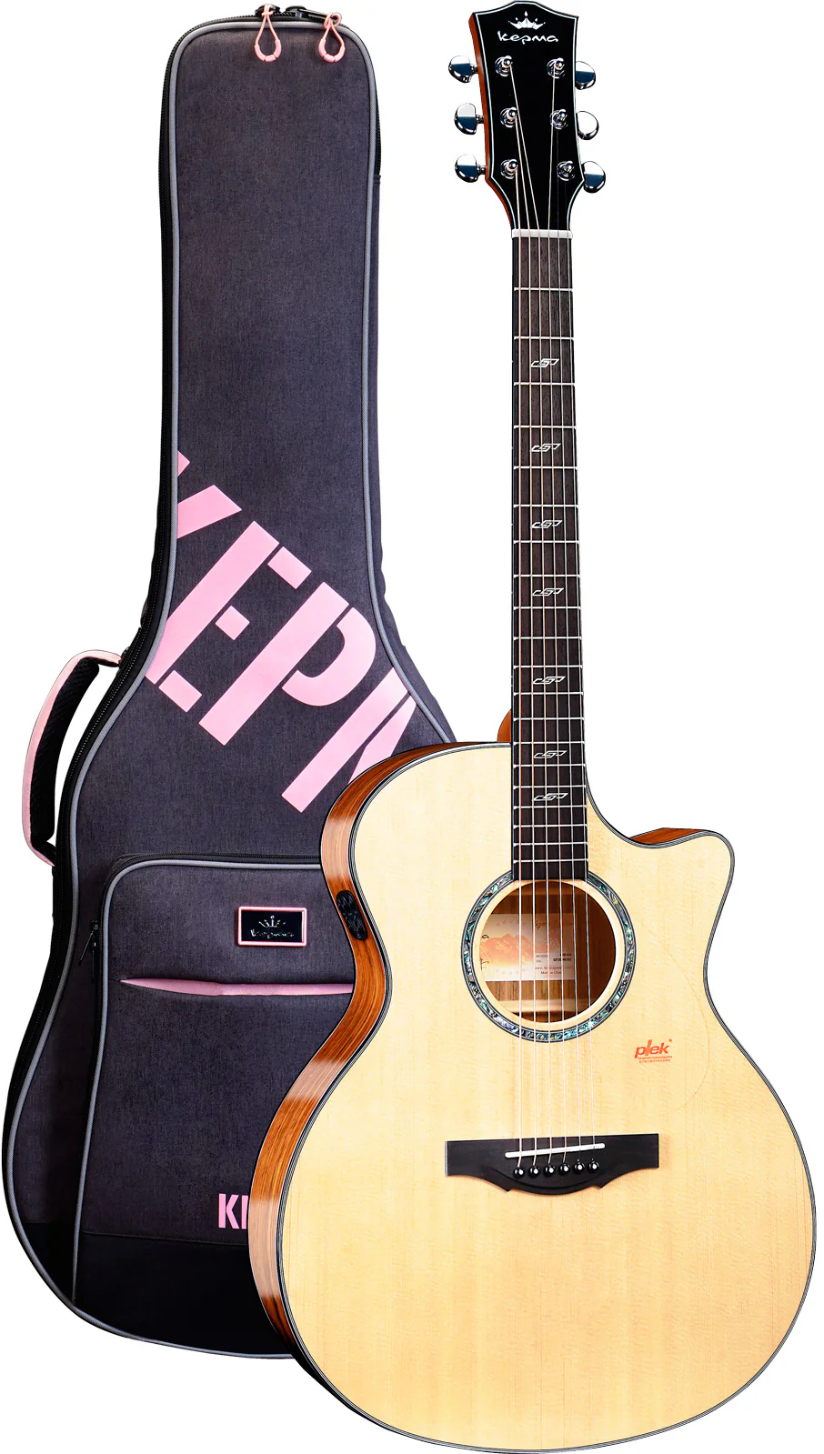 KEPMA F2SEGA N SOLID TOP GUITARRA ELECTROACUSTICA GRAN AUDITORIO NATURAL