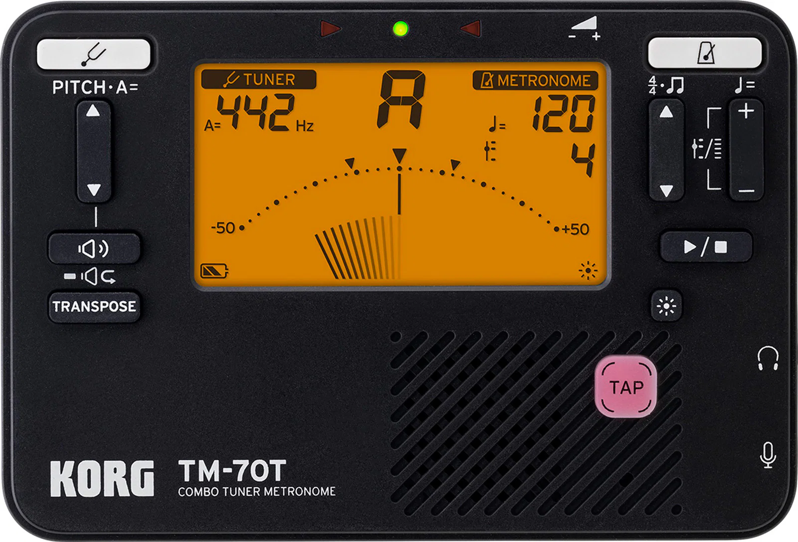 KORG TM-70T BK AFINADOR Y METRONOMO NEGRO