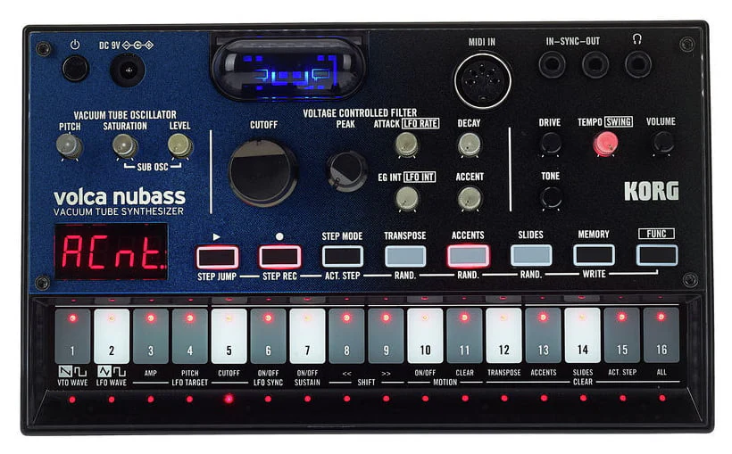 KORG VOLCA NUBASS SINTETIZADOR BAJOS