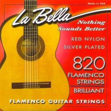 LA BELLA 826 CUERDA 6ª GUITARRA FLAMENCA ROJO