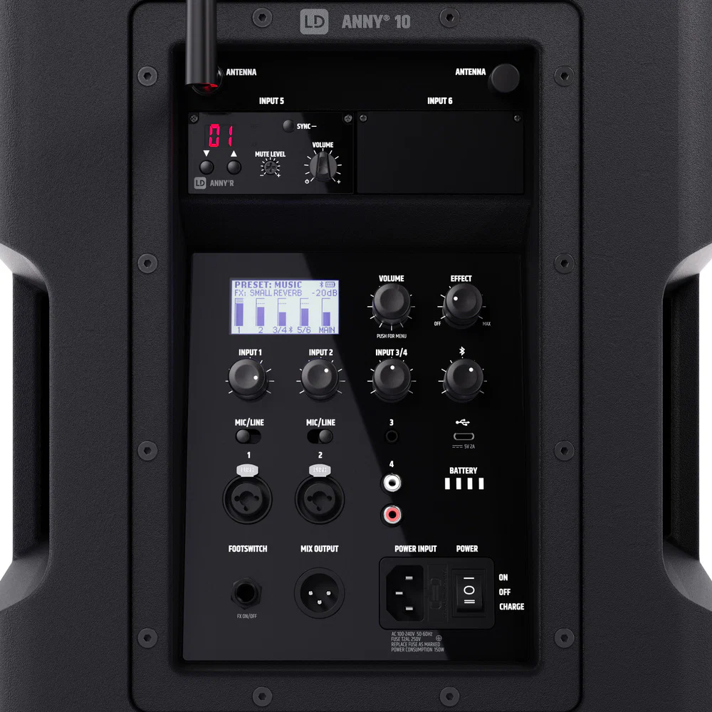 LD SYSTEMS ANNY10 BPH B5 ALTAVOZ PA BLUETOOTH CON MICROFONO DE DIADEMA - Image 4