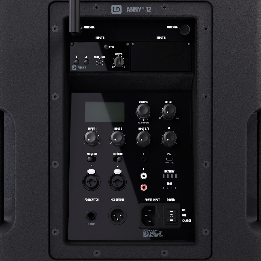 LD SYSTEMS ANNY12 BPH B5 ALTAVOZ PA BLUETOOTH CON MICROFONO DE DIADEMA - Image 3