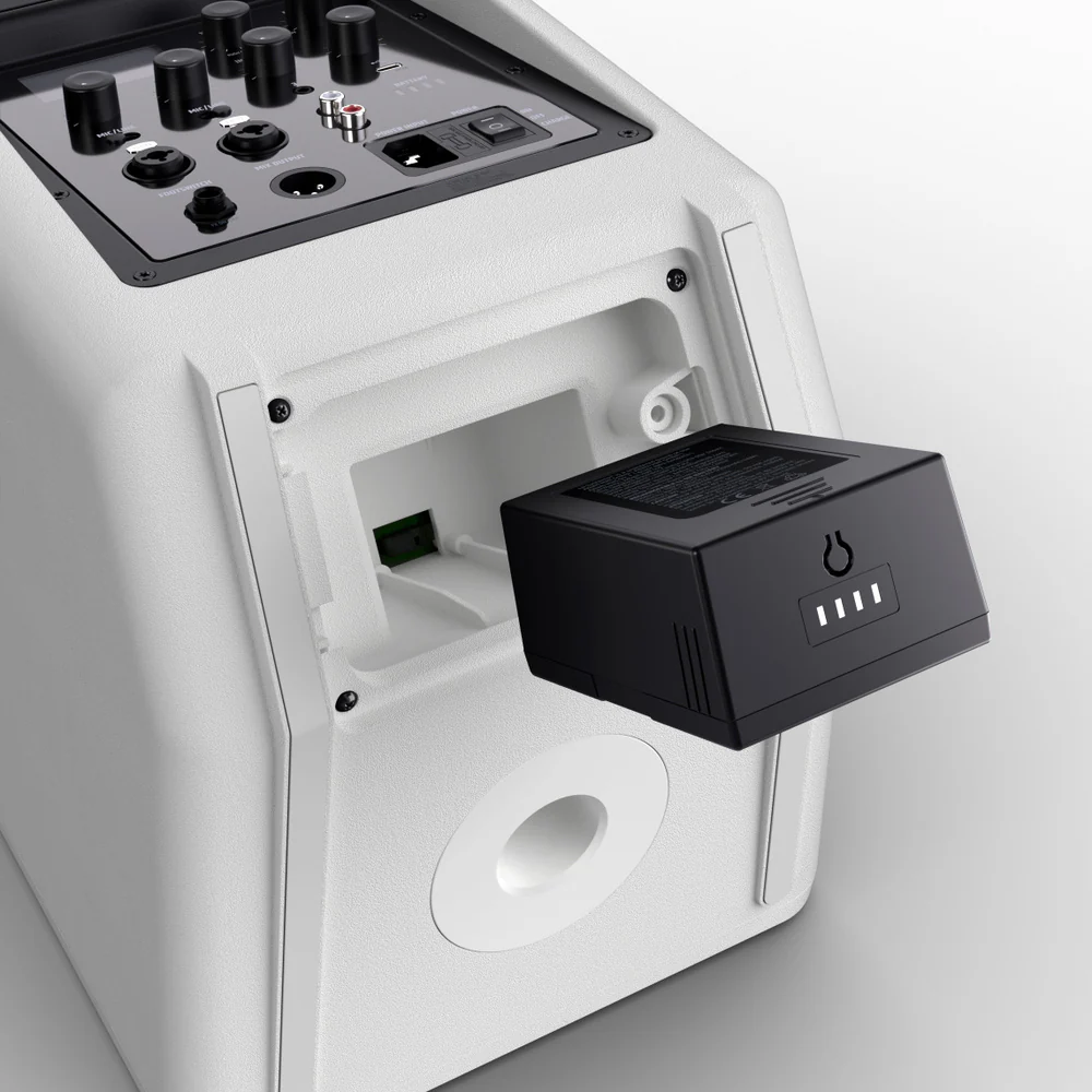 LD SYSTEMS ANNY8 BPH B5 W ALTAVOZ PA BLUETOOTH CON MICROFONO DE DIADEMA PURE WHITE - Image 4