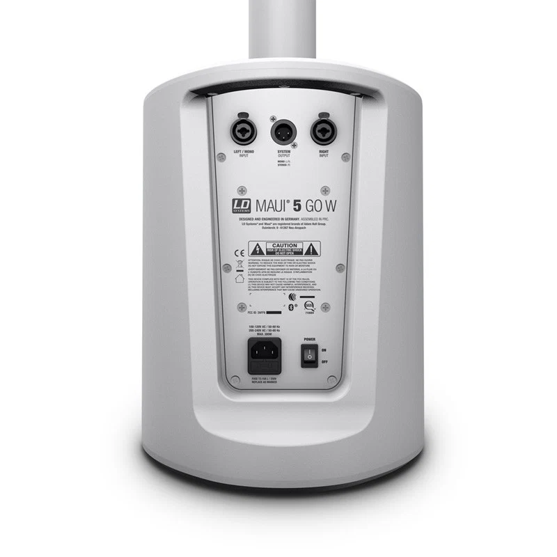 LD SYSTEMS MAUI 5 GO WH SISTEMA DE SONIDO COMPACTO CON BATERIA BLANCO - Image 3