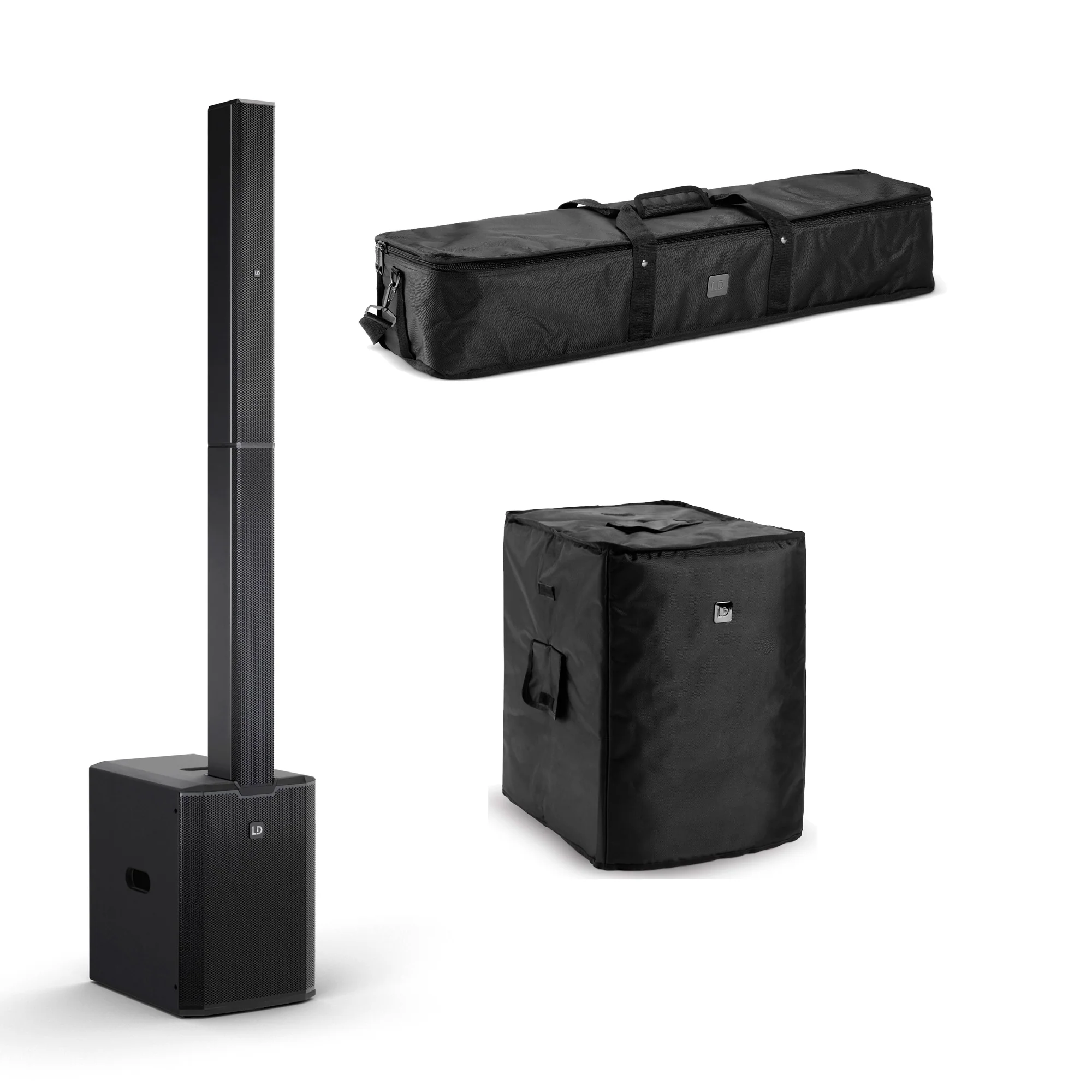 LD SYSTEMS -PACK- MAUI 28 G3 SISTEMA COMPACTO DE PA ACTIVO NEGRO + FUNDAS