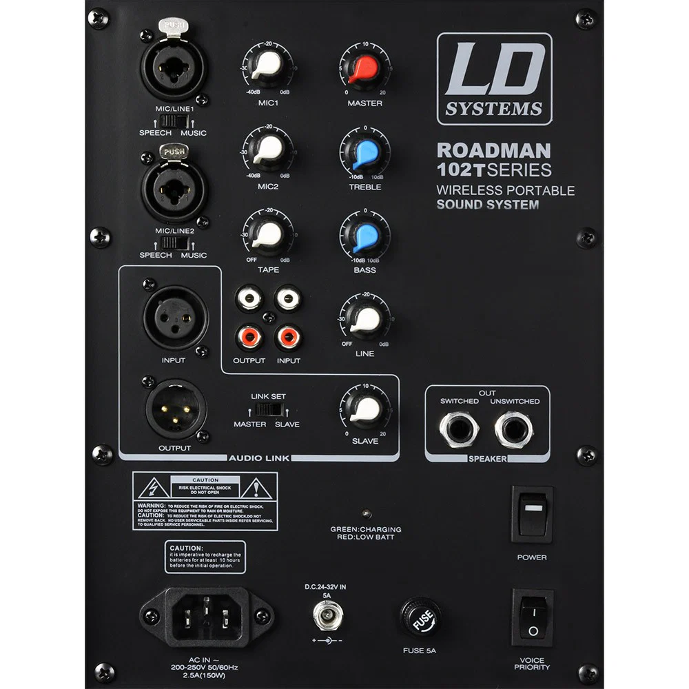 LD SYSTEMS RM 102 B5 ROADMAN ALTAVOZ DE PA PORTATIL CON MICROFONO DE MANO - Image 4