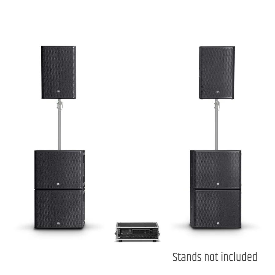 LD SYSTEMS STINGER G3 IMPACT SET 2 ALTAVOCES PASIVOS + 4 SUBWOOFERS PASIVOS Y RACK AMPLIFICACION - Image 4