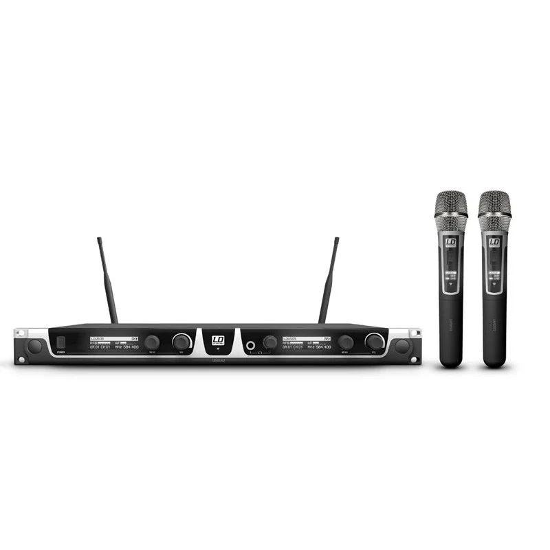 LD SYSTEMS U505 HHC2 SISTEMA INALAMBRICO CON 2 MICROFONOS DE MANO DE CONDENSADOR