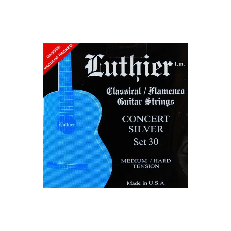 LUTHIER LU-30 CONCERT SILVER JUEGO CUERDAS GUITARRA ESPAÑOLA TENSION MEDIA DURA