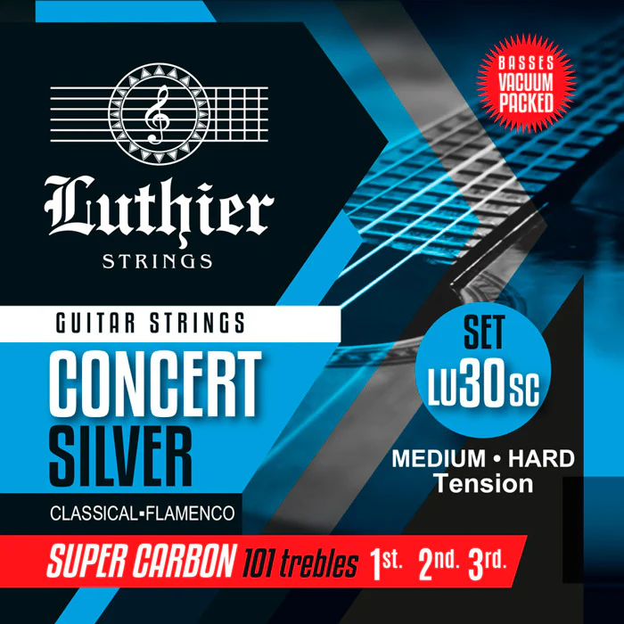 LUTHIER LU-30SC SUPER CARBON JUEGO CUERDAS GUITARRA ESPAÑOLA TENSION MEDIO ALTA