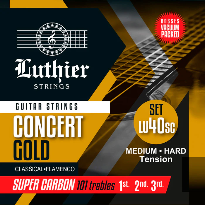 LUTHIER LU-40SC SUPER CARBON JUEGO CUERDAS GUITARRA ESPAÑOLA TENSION MEDIO ALTA